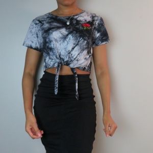 ⚡ Clearance! Chic Marble Design Crop Top